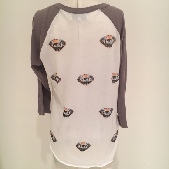 Wildfox Baseball T w/Diamond Print - Picture 5 of 6